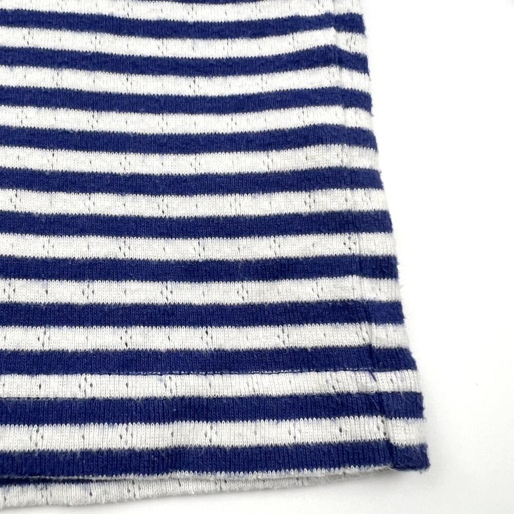 Boden Blue Striped Pointelle Shirt - Picture 2 of 6